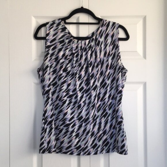 Worn Once! Calvin Klein Pleated Neck Top - Picture 2 of 11
